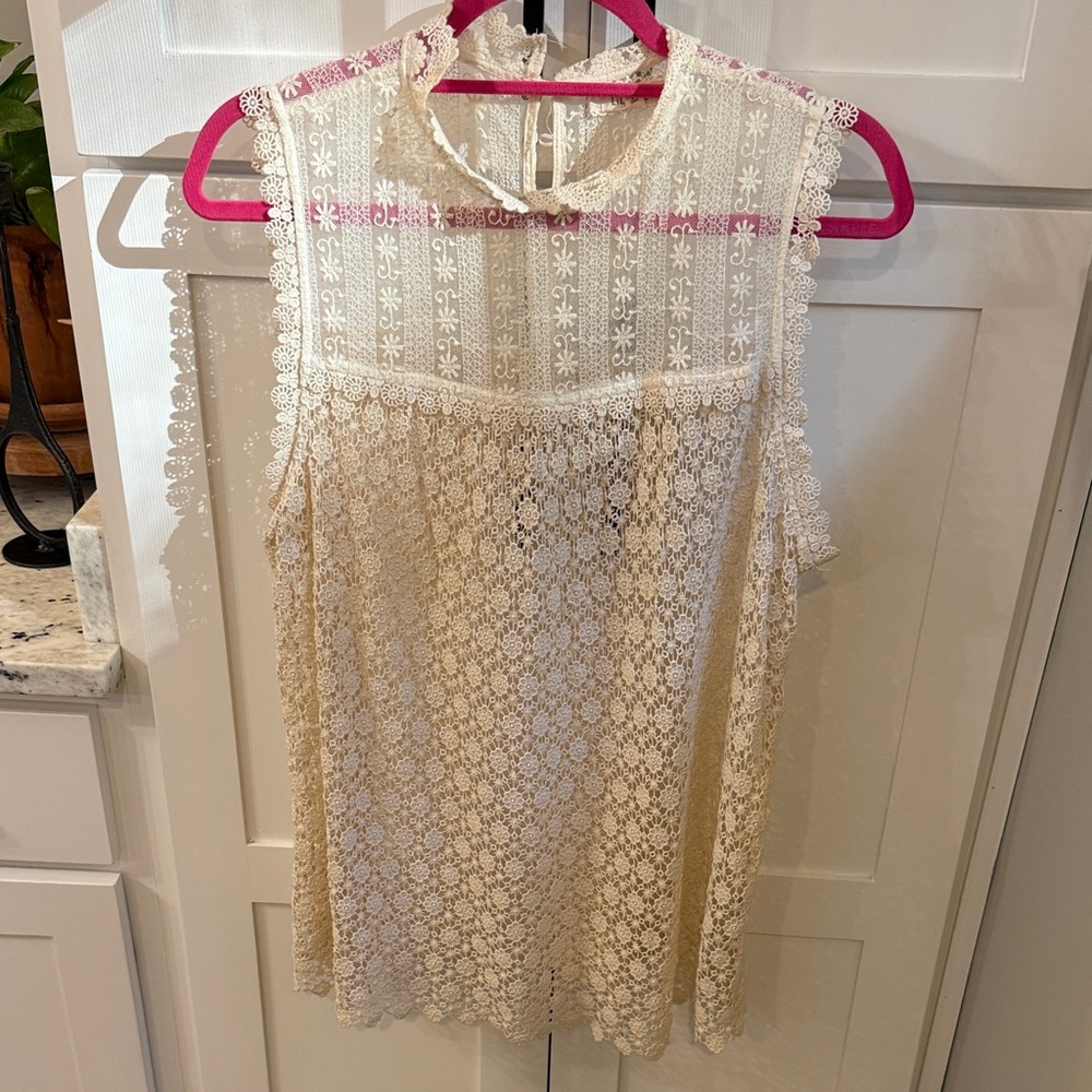 Anthropologie Lilis Loft Lace Top - won once